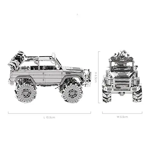 Piececool 3D металлическая головоломка внедорожника лазерная резка Модель Лобзики с 3d