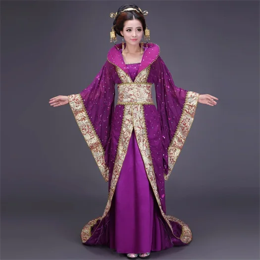 9 цветов костюм династии Тан королевы благородная официальная одежда феи хвоста