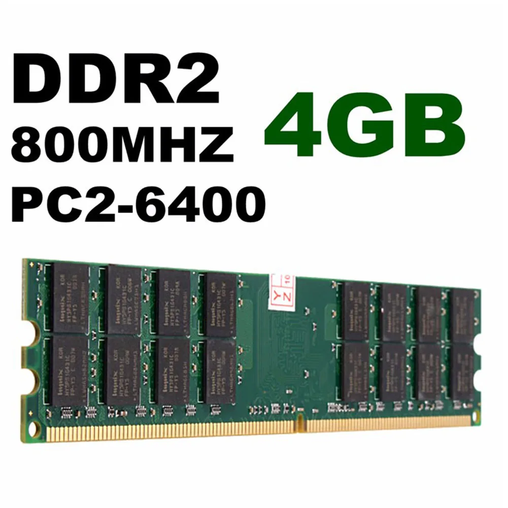 2 шт настольный PC2 6400 4G банк памяти прочный 240 Pin DDR2 800 для материнской платы
