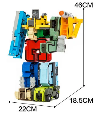 Строительные блоки в сборе сделай сам 15 шт./компл. цифры-трансформеры