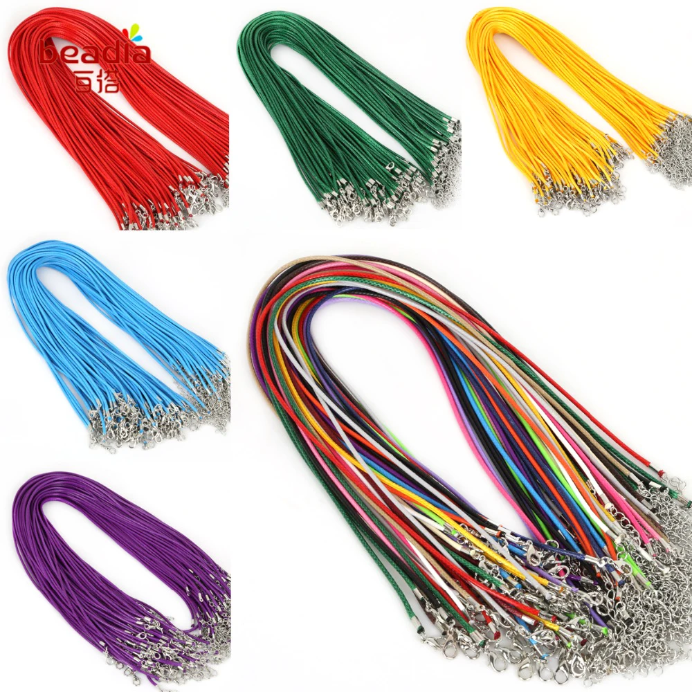 Лидер продаж! 10 шт./пакет посеребренное ожерелье с застежкой-карабином Веревка