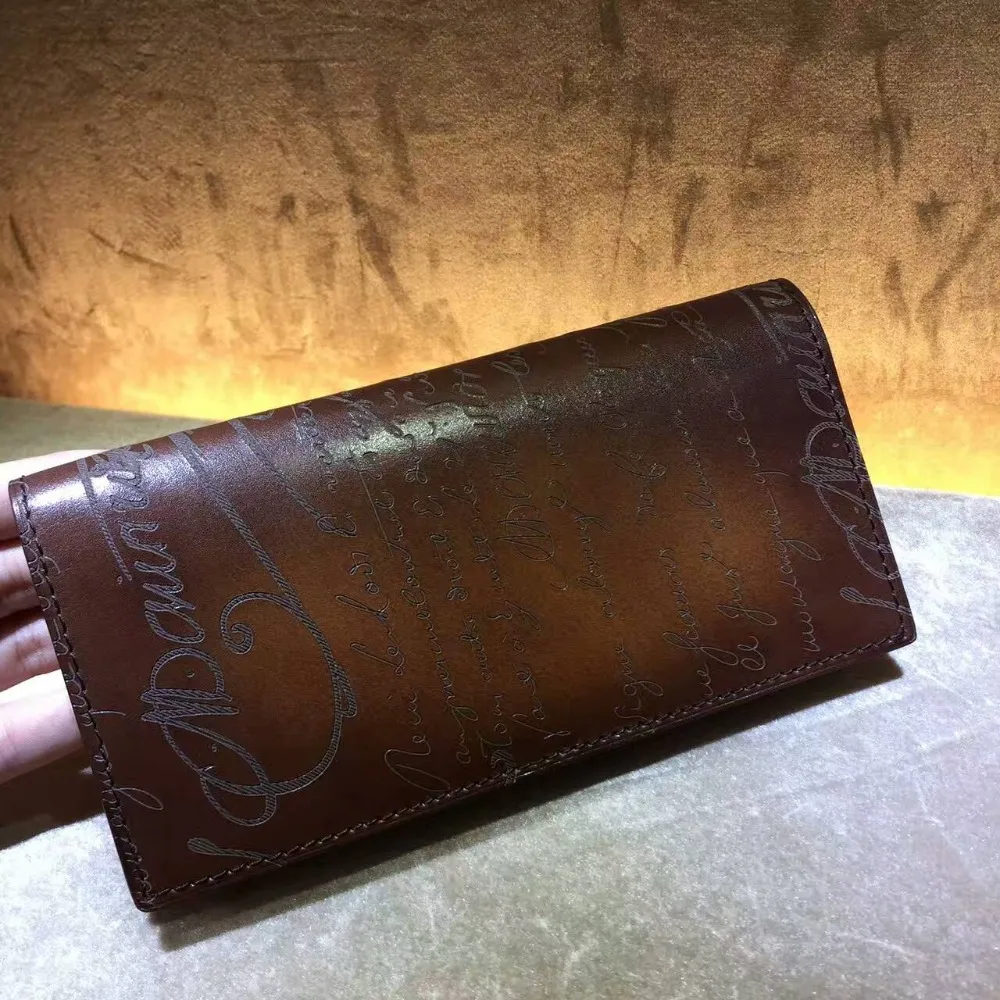 Мужской Длинный кошелек из натуральной кожи 5 цветов | Багаж и сумки