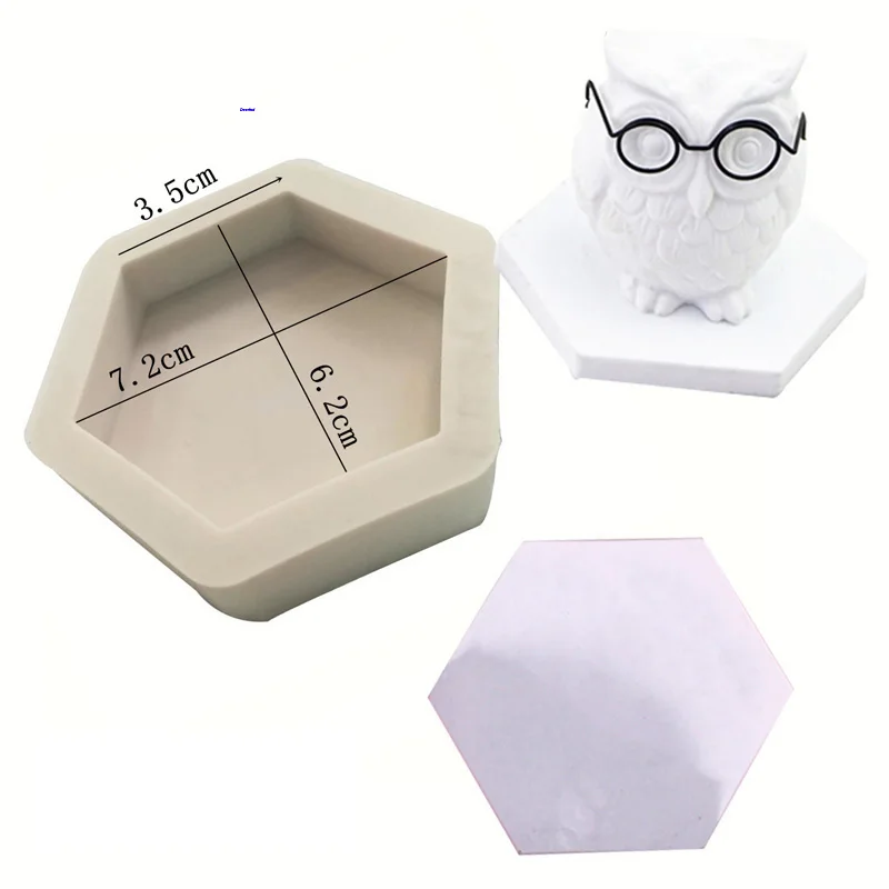 18072609 Hexagonal Stone Plate Silicone Fondant Mold Fruit Chocolate Cake Decoration DIY Tool | Дом и сад