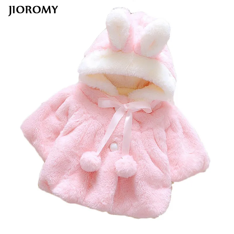 JIOROMY/куртки для маленьких девочек зимняя верхняя одежда велюровая милое пальто с