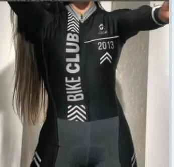 Pro Team триатлон костюм женский Велоспорт Джерси Skinsuit комбинезон Майо Велоспорт Ropa ciclismo длинный рукав набор гелевая подкладка