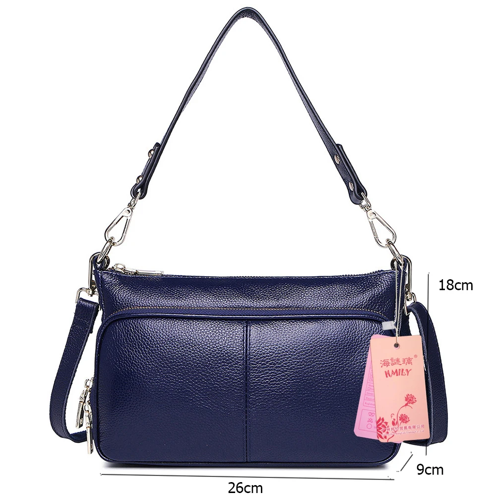 HMILY женская сумка-мессенджер из натуральной кожи сумка Милая натуральная кожа на