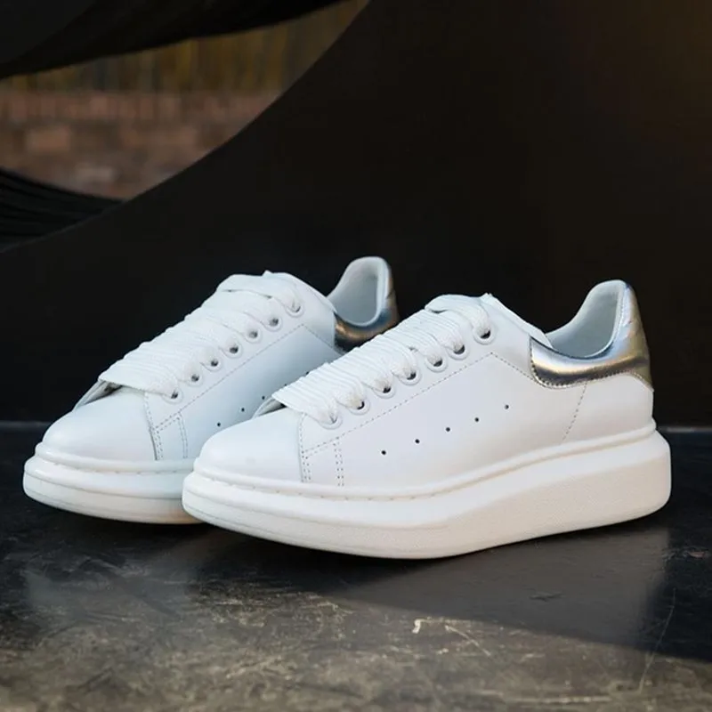 Stylesowner шикарные белые женские повседневные туфли на толстой платформе Корейская версия спортивная обувь на рифленой подошве