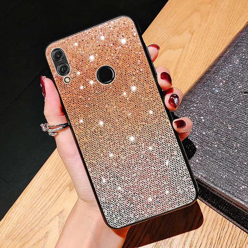 4 Чехол с градиентными блестками для Huawei Y7 Y6 Pro Prime Y9 P Smart P30 P20 Lite Pro Nova 4 3i 3 Honor 20 8X 8C Блестящий блестящий чехол - Цвет: 4
