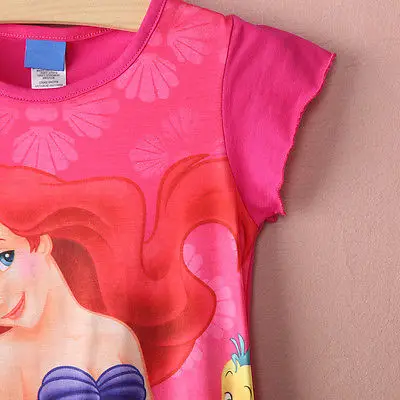 Детские платья с короткими рукавами и русалочкой Ариэль для девочек 6 16 лет