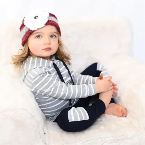 Кофта с длинным рукавом и штаны для новорожденных девочек мальчиков|Комплекты