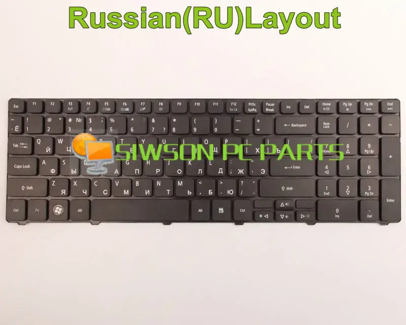 Новая клавиатура для ноутбука RU Русская версия Acer Aspire 7745ZT 5739/g 8940/g 5738DZG 5738PG 5738PZG