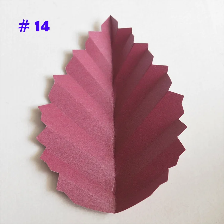 No 14 DIY искусственный бумажный цветок оставьте гигантские бумажные листья розы для свадебной вечеринки декор детский душ свадебный душ Декорации - Цвет: No 14