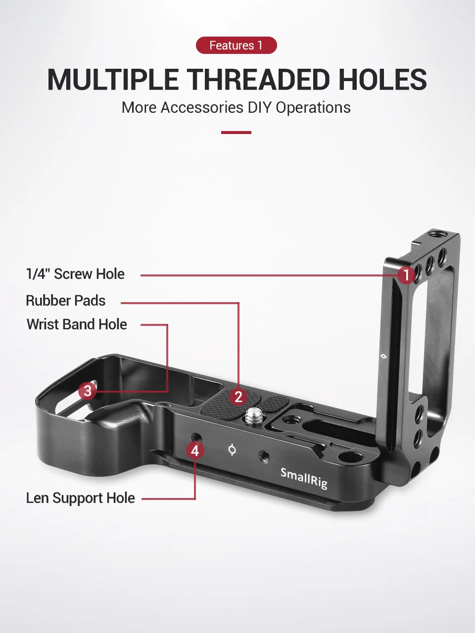 SmallRig A7M3 A7R3 L кронштейн для sony A7SIII A7III A7RIII A9 Arca-Швейцарский Стандарт L Пластина Монтажная пластина-2122