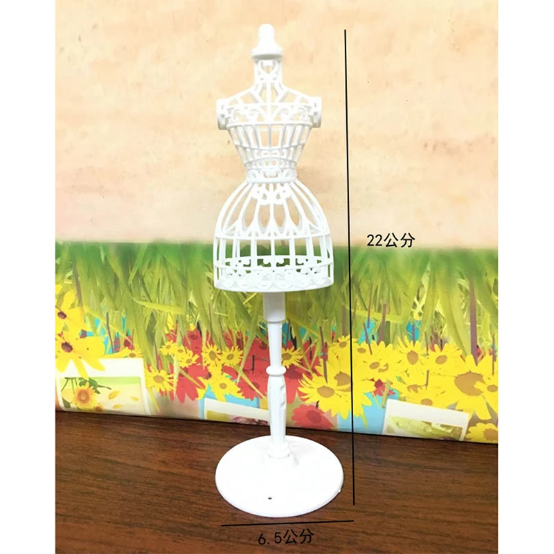 

1pc Display Gown Dress Clothes Rack Doll Mannequin Hollow Model Holder Stand Women Dolls