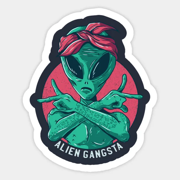 1 шт. Alien гангста наклейка чемодан скейтборд ноутбук мотоцикл холодильник