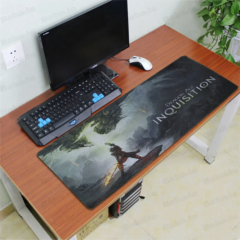 Babaite пользовательские кожи Дракон возраст инквизиция прочный резиновый коврик