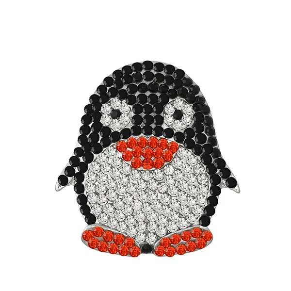 penguin 2pieces 36 стили пуговицы с жемчугом и стразами flatback/хвостовик украшение для ремесла Сделай Сам DIY бигуди для волос с бантом, с цветочным проектом, 2 шт./упак - Цвет: penguin 2pieces