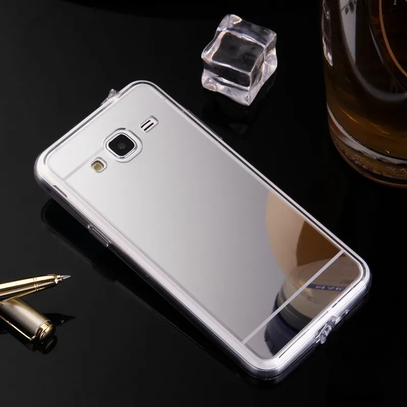 Зеркальный чехол мягкая задняя крышка из ТПУ для Samsung Galaxy J1 J5 J7 A5 A7 2016 J3 A8 S3 S6 S7 Edge Plus