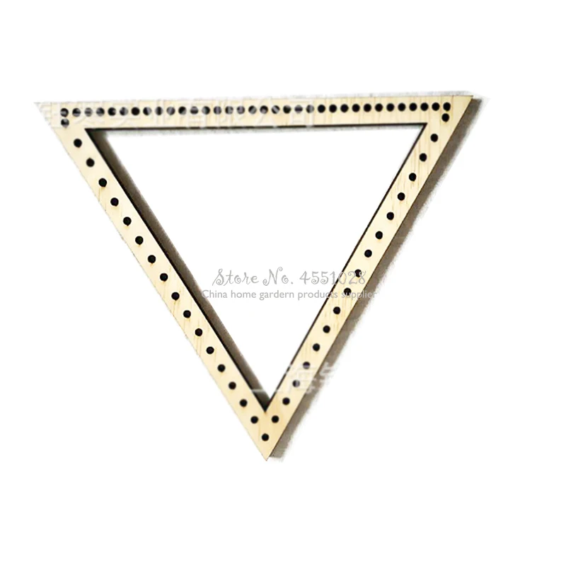 2 шт. треугольная деревянная ручная тканая рамка набор гобелен украшение в виде
