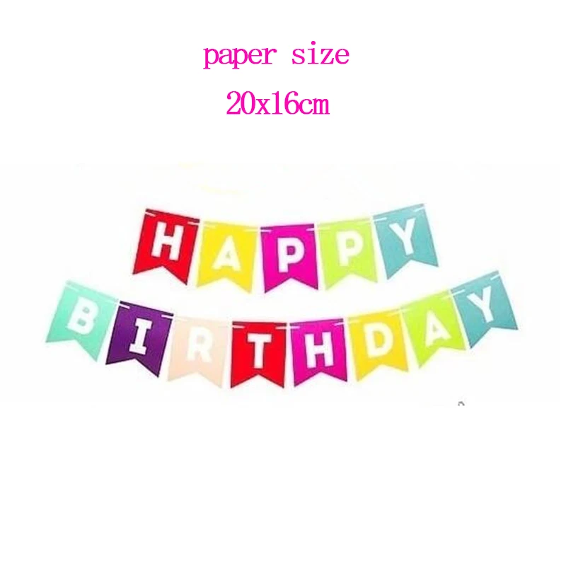 Banner HBD Rainbow L KAMMIZAD ребенок 1-й набор воздушных шаров на день рождения розовый и голубой номер фольги шар диких один день рождения украшения Детские воздушные шары вечерние принадлежности - Цвет: Banner HBD Rainbow L