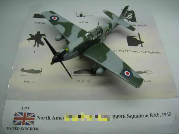 AMER 1/72 масштаб военная модель игрушки 1945 P-51 Мустанг истребитель литой металлический самолет модель игрушки для коллекции, подарок, дети