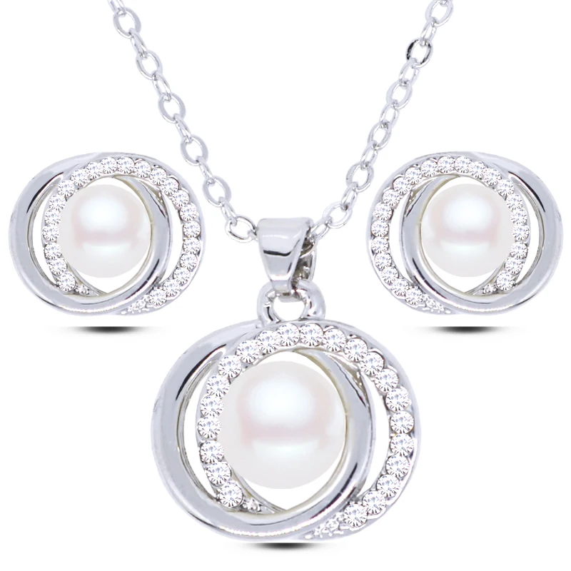 Мода 2017 г. Новый Ювелирные наборы для Для женщин цвета: золотистый серебристый