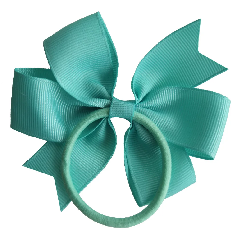 2 шт. заколка для волос с резинками 3,5 ''Hairbow упругих волос аксессуары дети хвост держатель резинки для волос ласточкин хвост Луки
