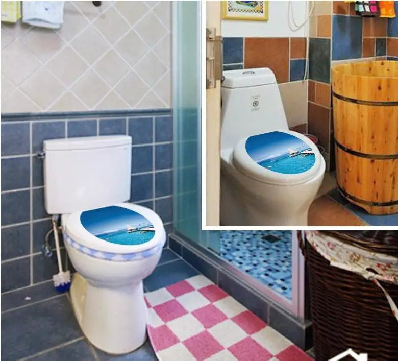 2017 Waterproof toilet paste PVC can remove wall post many optional household adornment | Дом и сад