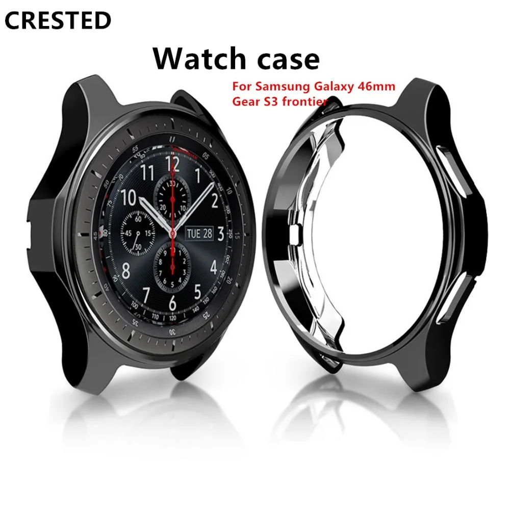 Gear S3 frontier for case For Samsung Galaxy watch 46mm 42mm case cover electroplated Gear s3 classic gear sport Protective case