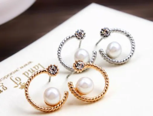 Модные серьги в Корейском стиле хит продаж с жемчугом из смешанной партии