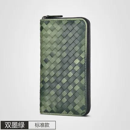 Новый кошелек из натуральной кожи плетеный клатч овечьей сумка-кошелек | Багаж и