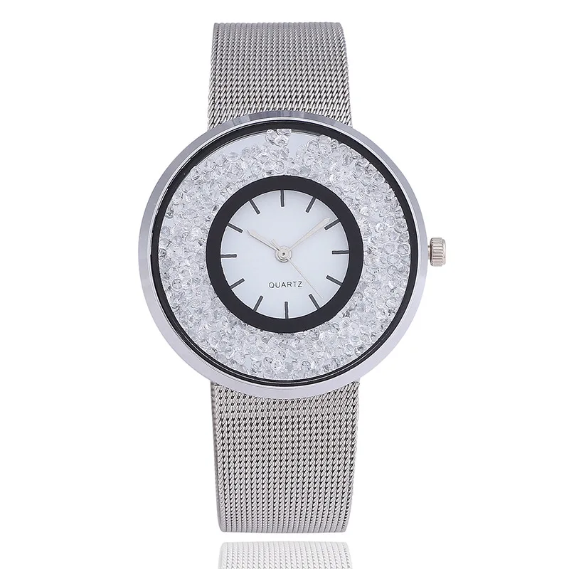 Женские наручные часы креативные стильные модные унисекс из нержавеющей стали