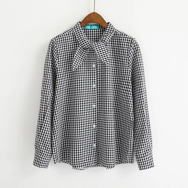 2017 маленькая Свободная рубашка с длинными рукавами и заячьими ушками в