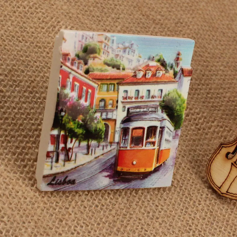 Магниты на холодильник для автобусов Lisboa из смолы | Дом и сад