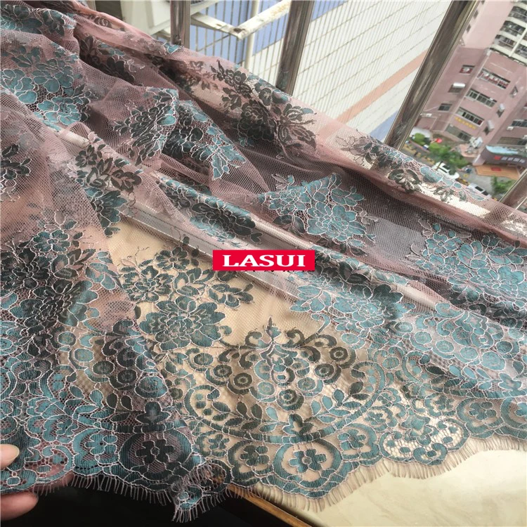 LASUI 1,5 м* 1,5 м = 1 шт. Многоцветный полый шнур кружево с ресничками Ткань Мягкое французское кружево для diy свадебное платье аксессуары C0193