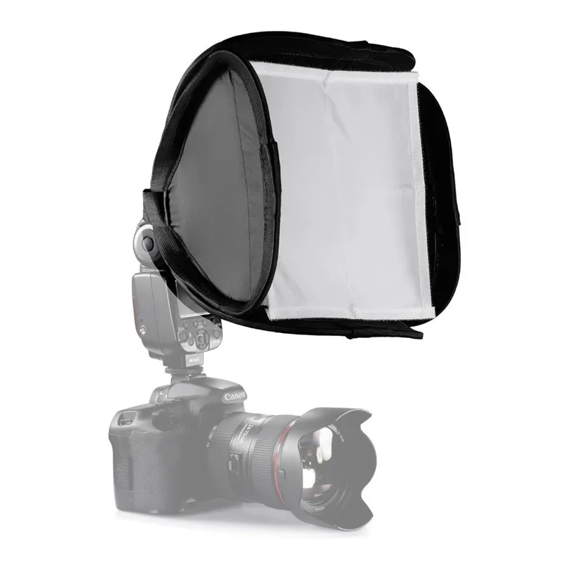 23x23 см Универсальный мини складной софтбокс для Canon Nikon YongNuo Godox Pentax Flash Speedlite 430EX 580EX 600EX