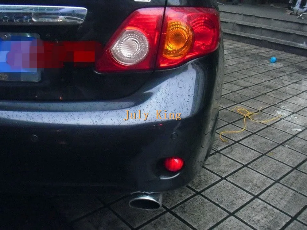 July King 6,8 см полусферический светодиодный стоп-сигнал+ ночной DRL чехол для Nissan Qashqai X-TRAIL и Toyota Corolla 07-10 Avanza Veloz