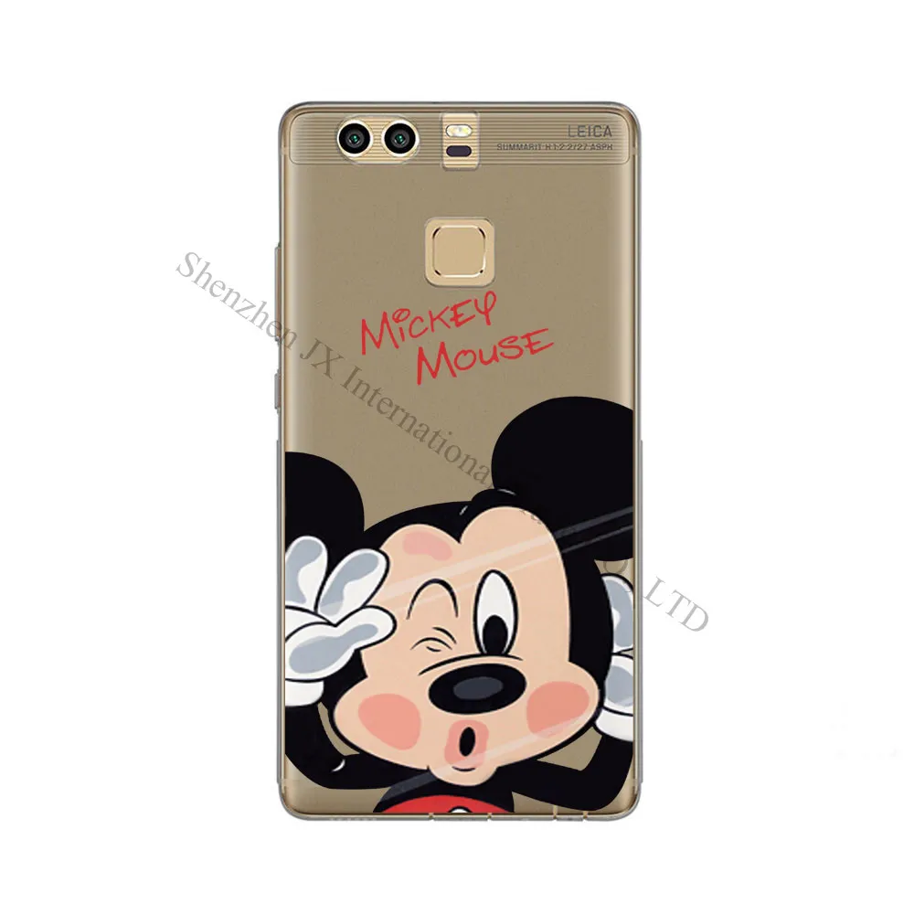Чехлы для телефона huawei P7 P8 P9 Lite плюс G9 Прохладный маленький Стич Мышь силиконовый