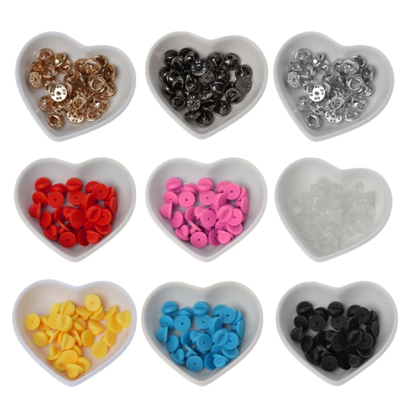 30 шт. резиновые застежки булавки в форме бабочки|Ювелирная фурнитура и