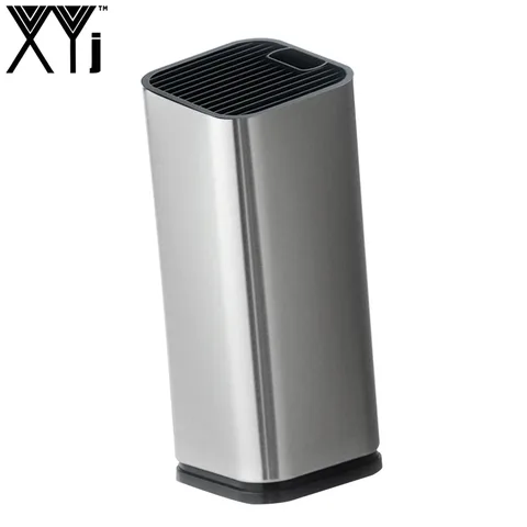 Подставка для кухонных ножей XYj Master из нержавеющей стали, модный держатель для ножей, кухонная посуда - изображение