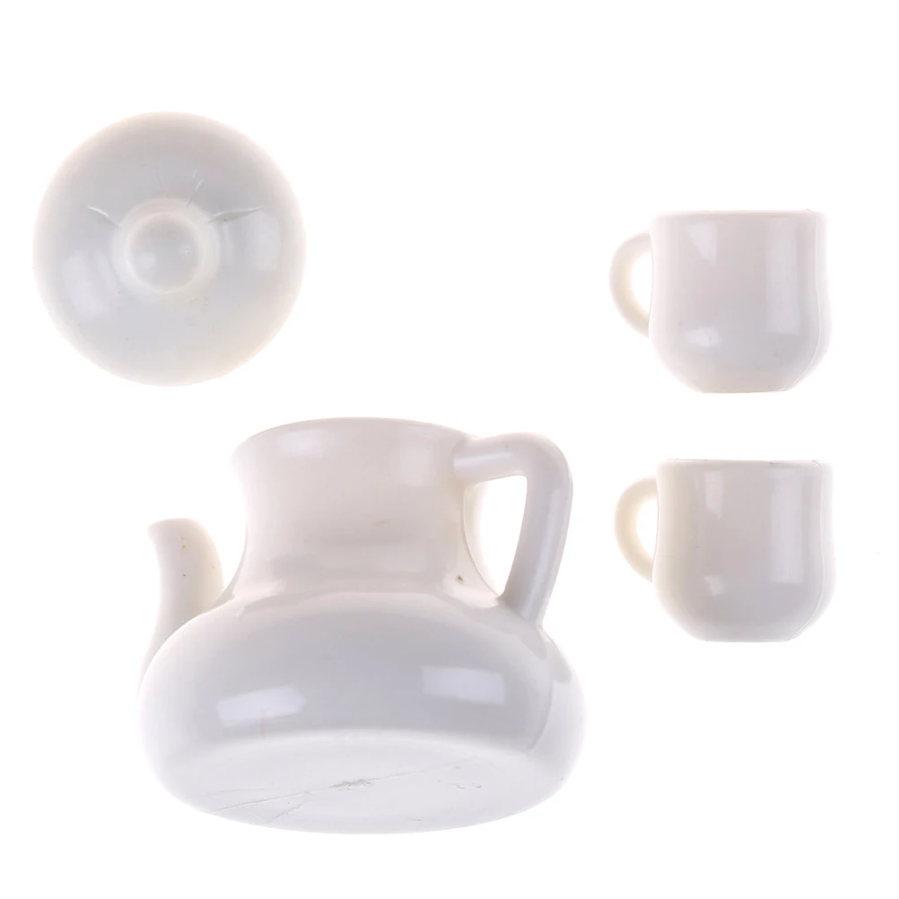 Белые кружки 1:12 кукольный домик миниатюрные чашки и горшок набор направление
