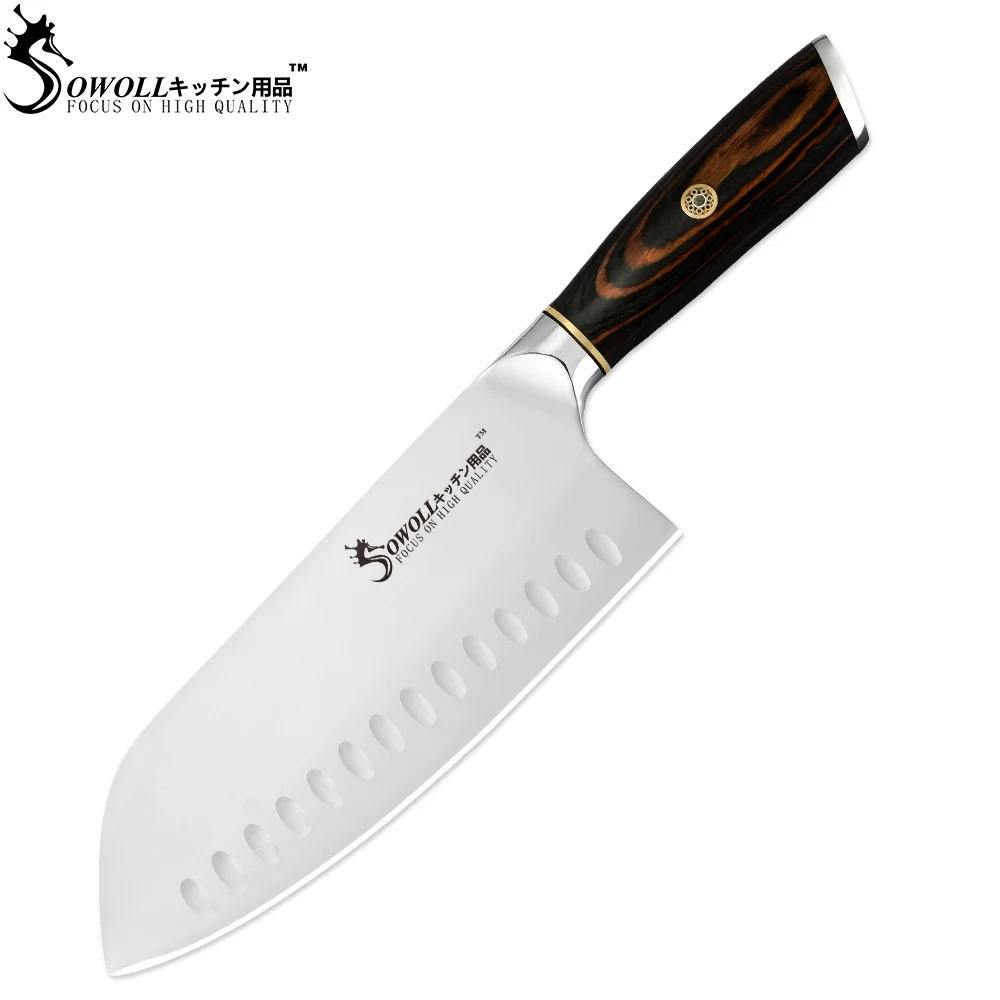 SOWOLL Высококачественный Нож для уборки 5Cr15 высокопрочные ножи мясника шеф повара