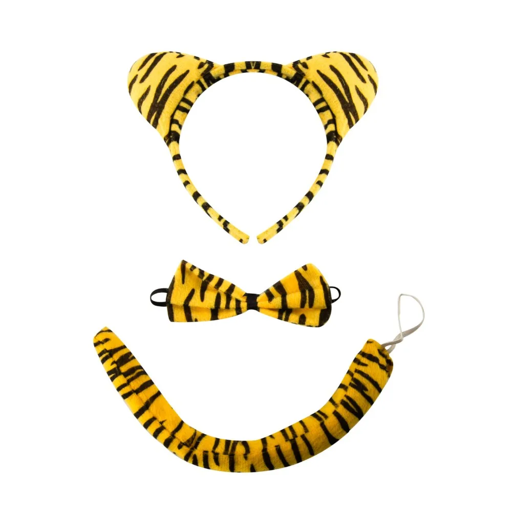 Детский костюм для девочек ободок с кошачьими ушками и хвостом волос