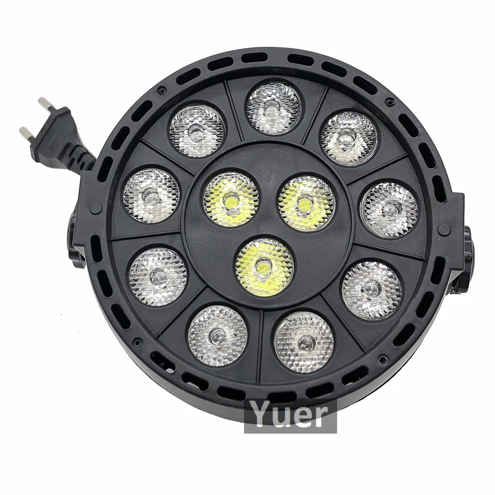 Фото Новый профессиональный светодиодный сценический светильник s 12 RGBW PAR DMX DMX512 Новый профессиональный светодиодный сценический светильник s 12 RGBW PAR DMX DMX512
