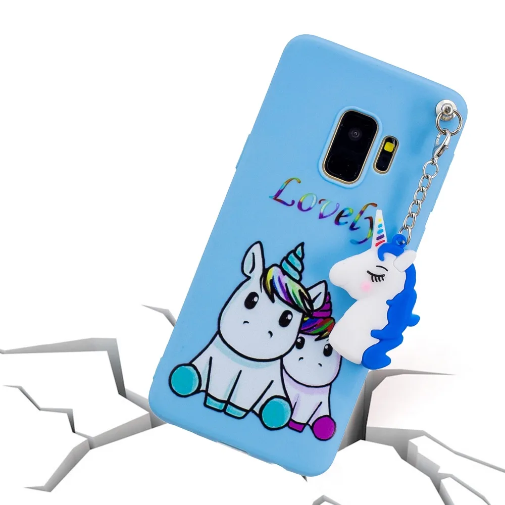 Чехол FULAIKATE для Samsung Galaxy S9 мягкий чехол из ТПУ с подвеской в виде единорога SM-G9600