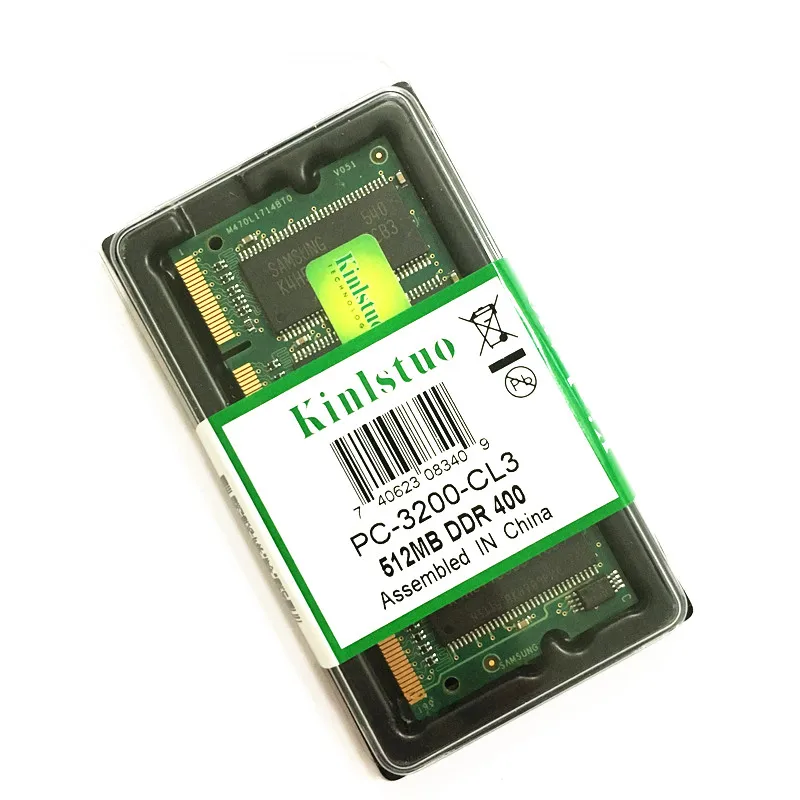 Оперативная память Kinlstuo для ноутбука оперативная DDR1 DDR 400 333 MHz/PC 3200 PC 2700 200Pins 512 МБ 1