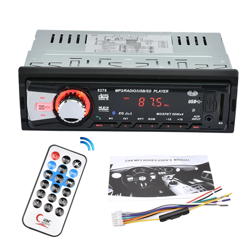 Автомобильный аудио U диск MP3 Авто Bluetooth mp3 плеер без экрана звук fm тюнер