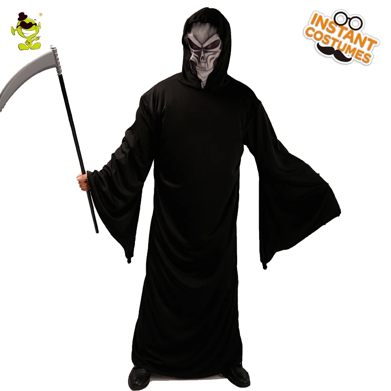 Мужские Хэллоуин Мрачный Жнец костюм Косплэй Пурим вечерние взрослого человека