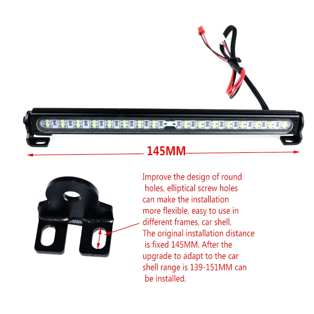 150mm 32 LED Roof Lamp Light Bar for 1:10 Scale RC Car Parts Crawler Traxxas Trx-4 Trx 4 CC01 Axial SCX10 RC4WD D90 kit | Игрушки и