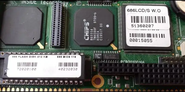 100% оригинальная материнская плата IPC 686LCD/s слот ISA Промышленная полуразмерная